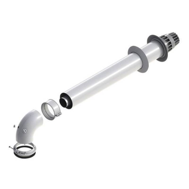 Дымоход коаксиальный De Dietrich горизонтальный 110/150 мм 100011364