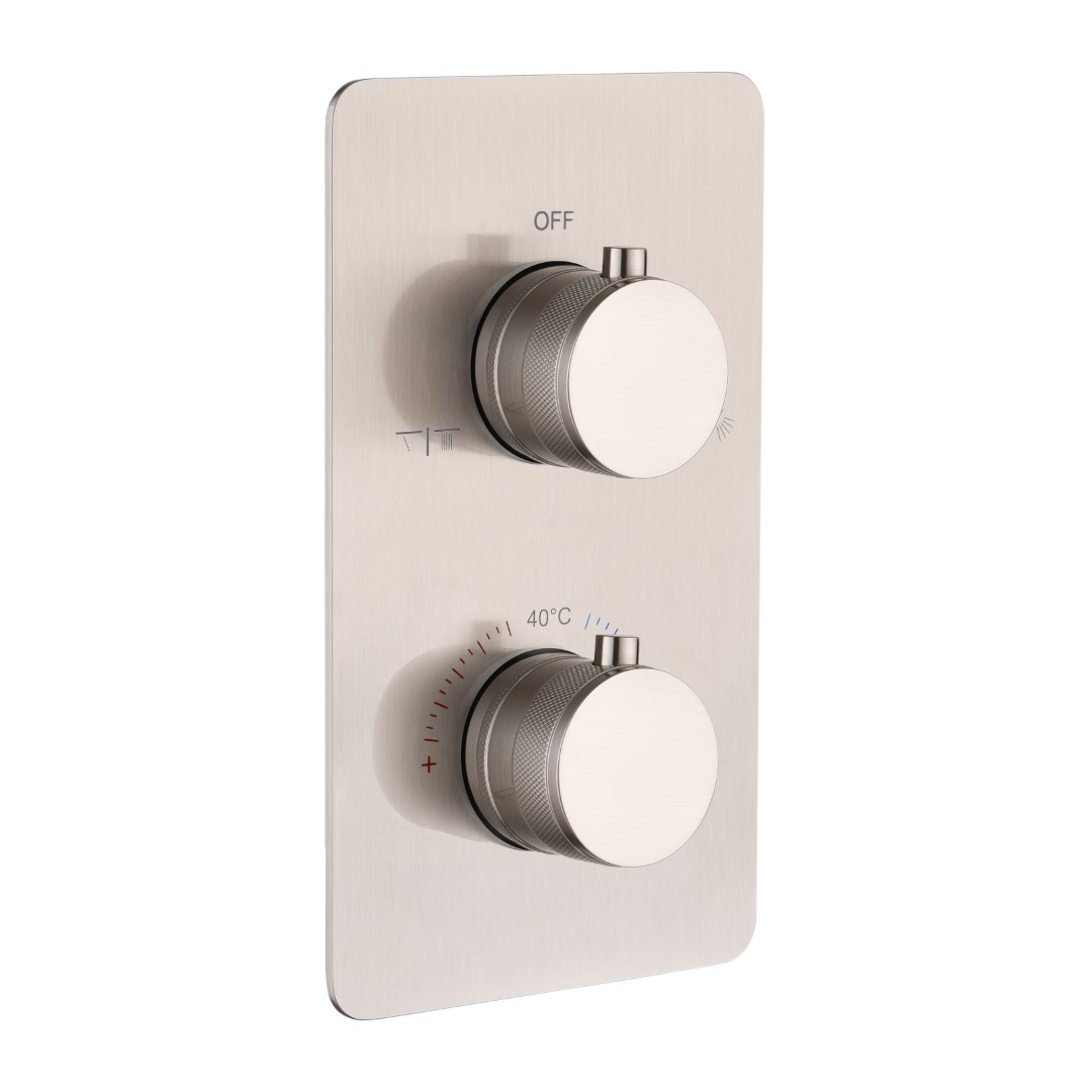 Смеситель термостатический встраиваемый Boheme Cell на 2 потребителя с внутренней частью nickel brush 134-2-NB