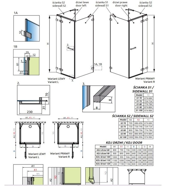 Душевая дверь Radaway Euphoria 512x2000 мм правая, хром, стекло прозрачное 38351201R