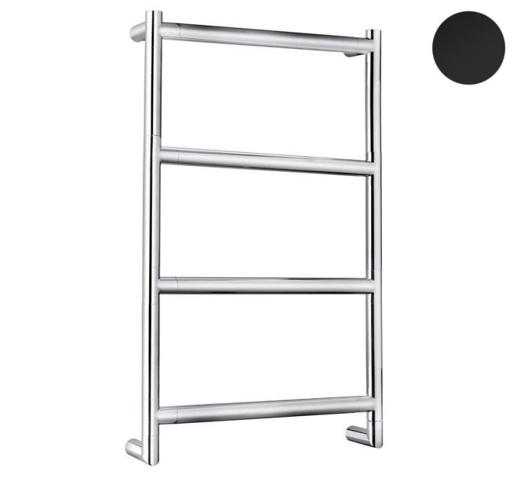 Полотенцесушитель электрический Margaroli Sereno 500x867 мм с Box цвет Nero Opaco 55824704NOB