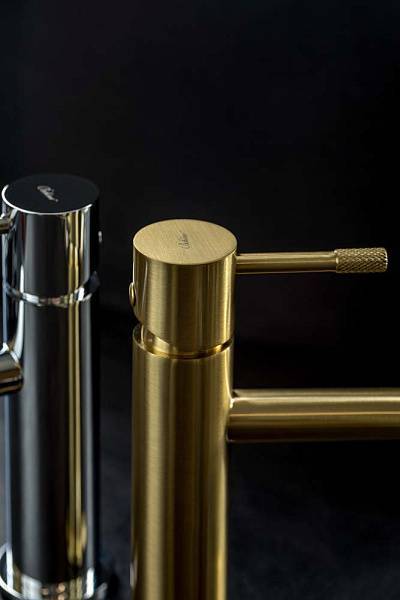 Смеситель для раковины Boheme Uno однорычажный золото матовое 461-MG