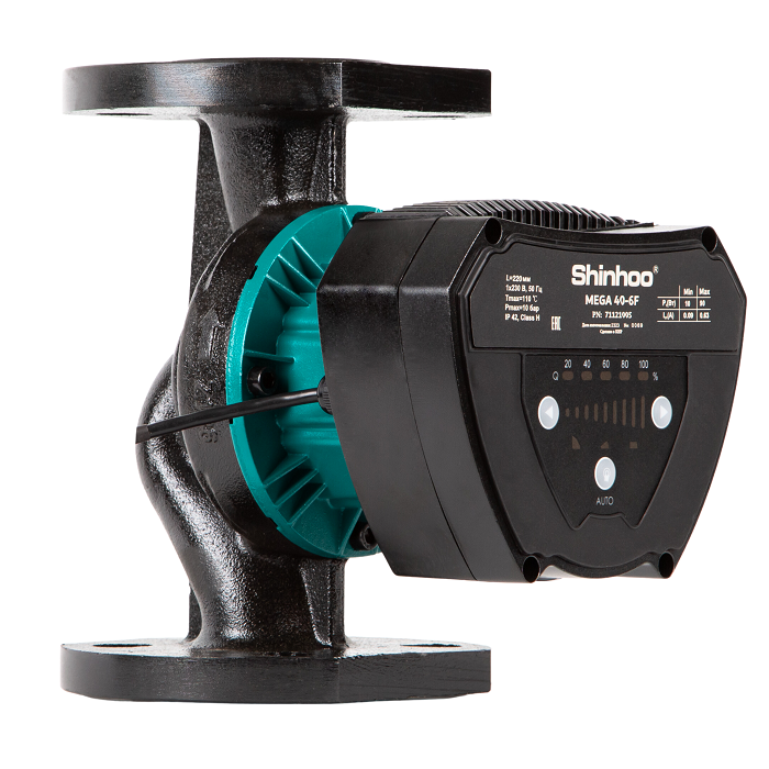 Насос циркуляционный Hogert MEGA 40-10F 1x230 В фланцевый 71121006