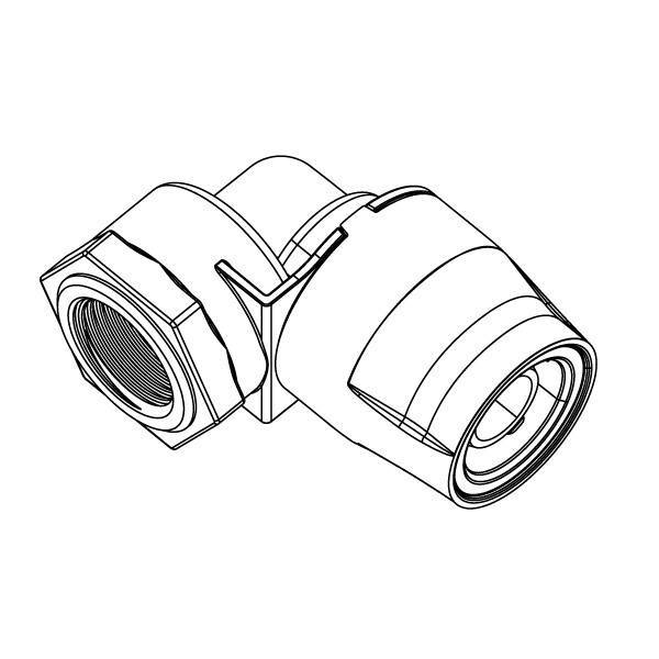 Угольник аксиальный HOGE 32x1 ВР EFP32202510