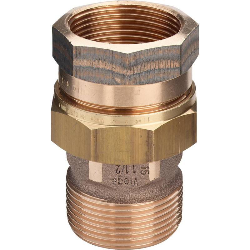 Разъемное соединение Viega 3340 бронза НВ 3 дюйма с плоским уплотнением 651169
