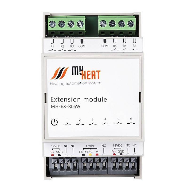 Блок расширения релейный Wi-Fi ЭВАН MyHeat RL6W с блоком питания RL6W