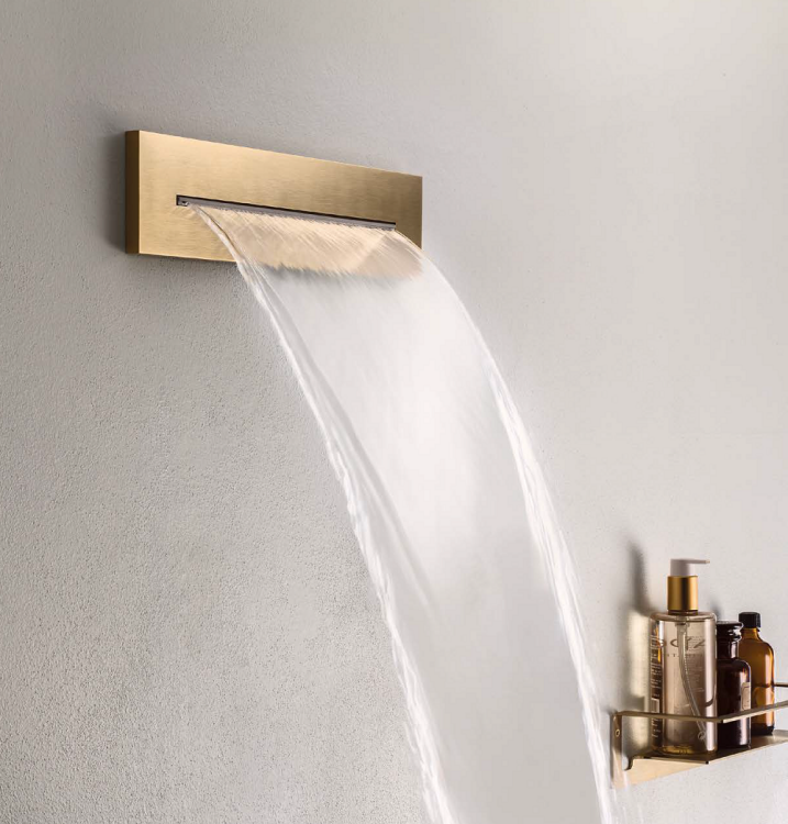 Излив настенный Almar Waterfalls High Brass Brushed PVD E044086HB316