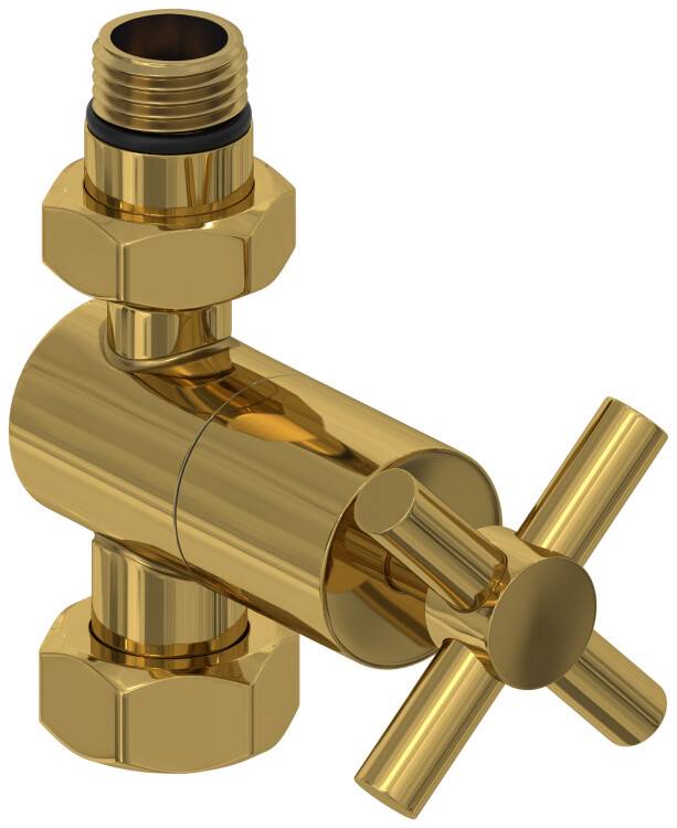 Вентиль прямой Сунержа Крест 1/2 x 3/4 золото 03-1409-1234