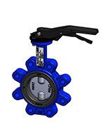 Затвор дисковый поворотный Tecofi Tecfly LUG межфланцевый PN16 DN300 с ручкой диск нерж. сталь VPI464902EP0300