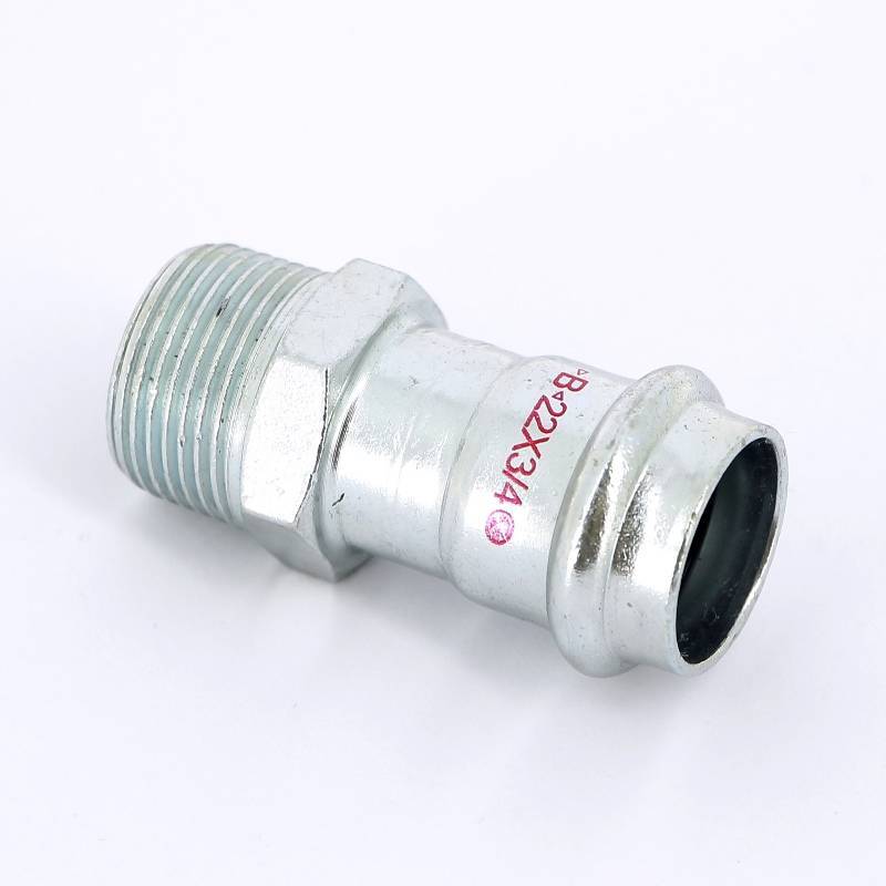 Муфта переходная пресс-НР IBP >B< Press Carbon 22 мм x 3/4 оцинкованная сталь PC4243G0220600