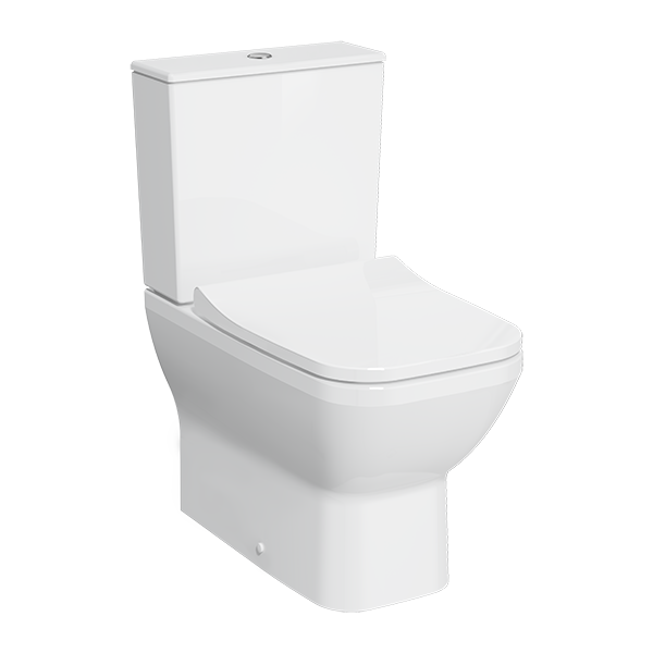 Унитаз-компакт напольный VitrA Integra Square с сиденьем микролифт белый 9833B0037204