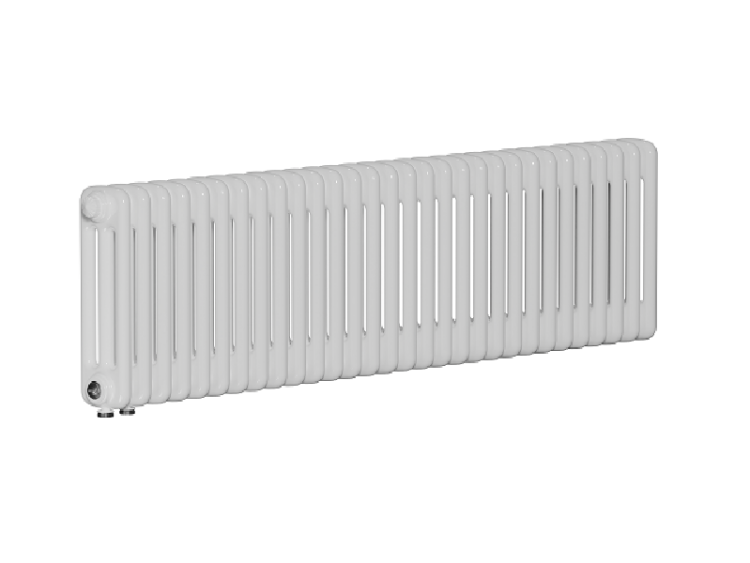 Трубчатый радиатор Rifar TUBOG 3037 27 секций нижнее подключение DV1 белый TUB303727DV1 RAL 9016