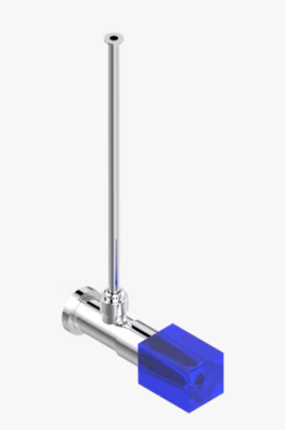 Вентиль запорный THG Beyond Crystal Blue crystal настенный с трубкой 300 мм цвет хром U6KA02181S