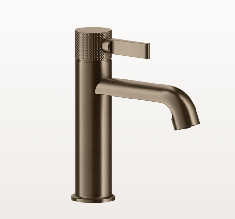 Смеситель для раковины, Gessi, Inciso, на раковину/столешницу, цвет-Coffee Bronze Brushed PVD
