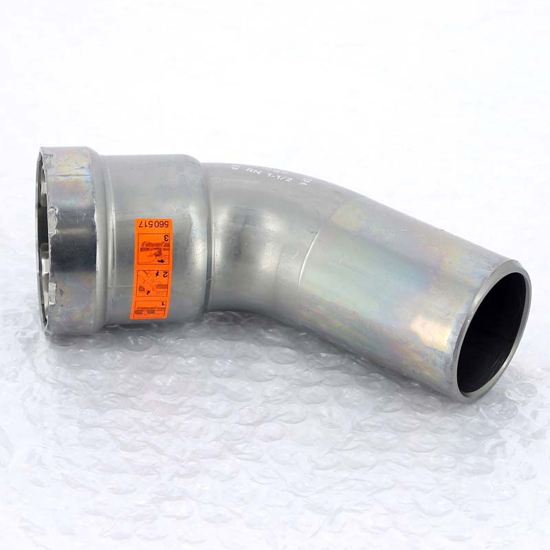 Угольник-вставка 45° пресс Viega Megapress 1 1/2 оцинкованная сталь 694739