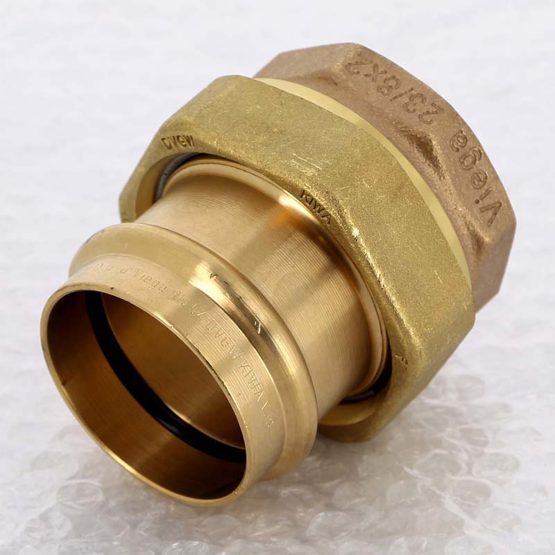 Муфта разъёмная пресс Viega Sanpress бронза 54x2 ВР 222017