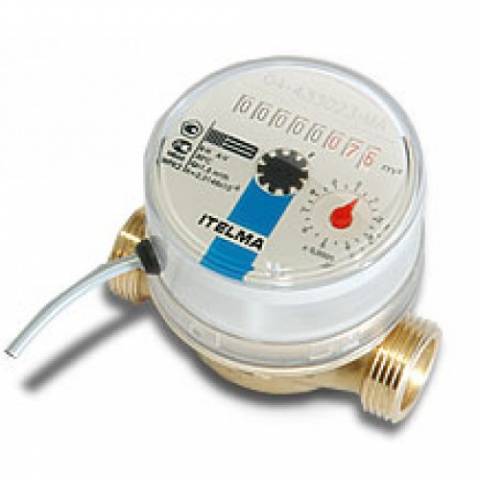 Счетчик холодной воды Итэлма WFK24 3/4 L=110 мм с импульсным выходом WFK24.D110