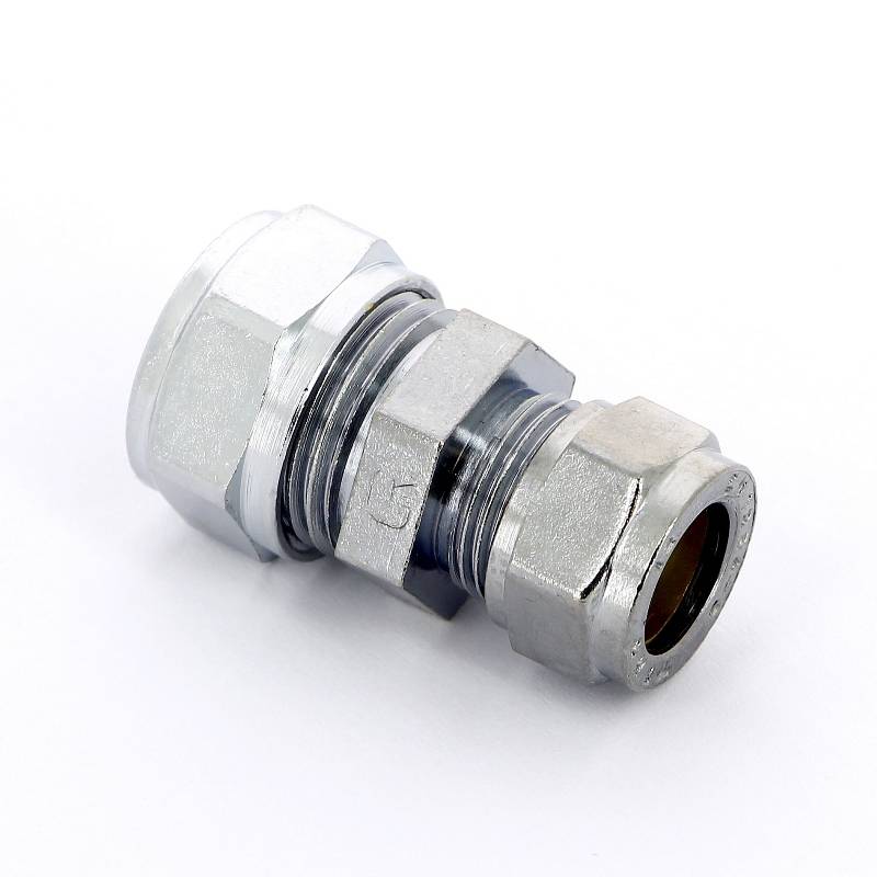 Муфта обжимная редукционная Tiemme хромированная 15х12 мм 1130058