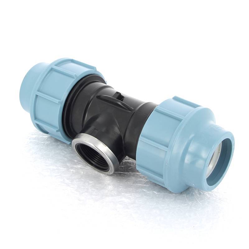 Тройник обжимной с внутренней резьбой Unidelta 50х1 1/4 для ПНД 1007050005