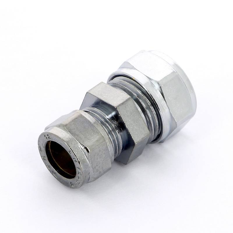 Муфта обжимная редукционная Tiemme хромированная 15х12 мм 1130058