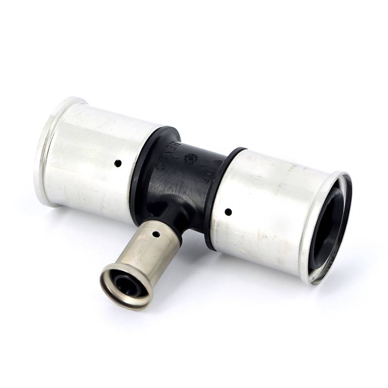 Тройник пресс HENCO PVDF 40х16х40 мм 10PK-401640