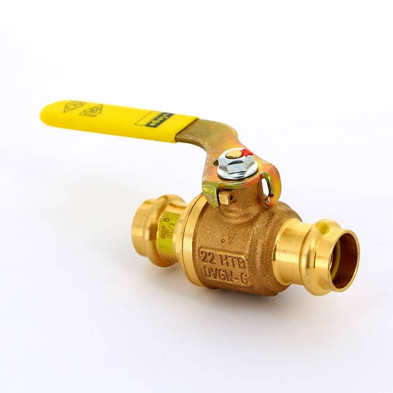 Кран шаровой пресс газовый Viega Profipress G бронза 22 мм 492878