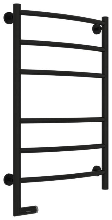 Полотенцесушитель электрический Сунержа Галант 2.0 800x500 мм ТЭН слева матовый черный 3152008050