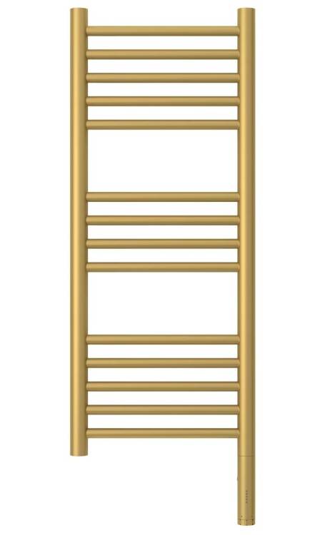 Полотенцесушитель электрический Сунержа Богема 3.0 800x300 мм нижнее подключение справа золото матовое 03258058030