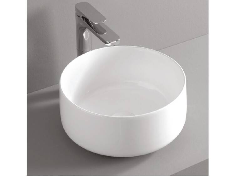 Раковина накладная Artceram Cognac 350x160 мм без отверстия белый глянцевый COL0040100