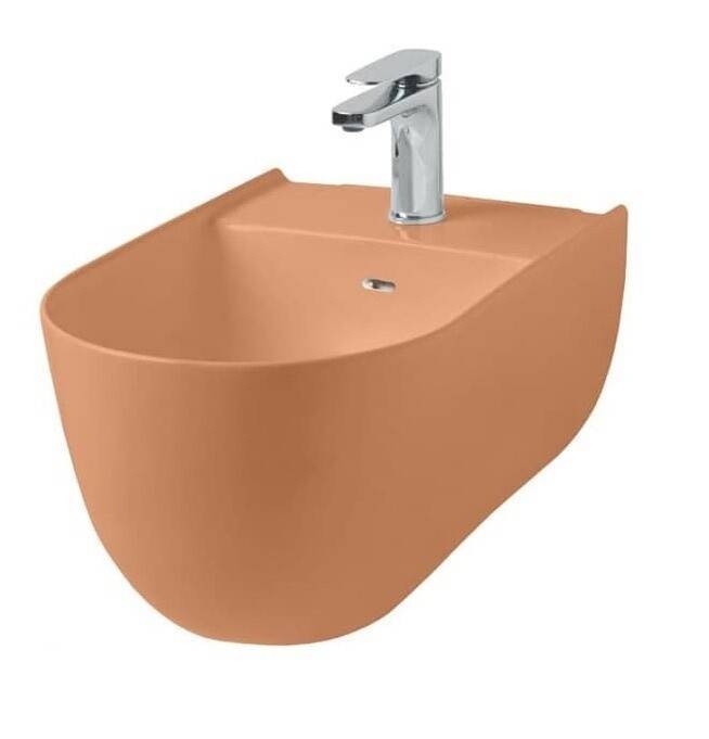 Биде подвесное Artceram The One 350х520х280 мм оранжевый камео THB0011300