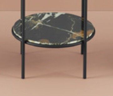 Мебельная полка Artceram Vogue 2.0 для металлической консоли цвет black gold TFA01291