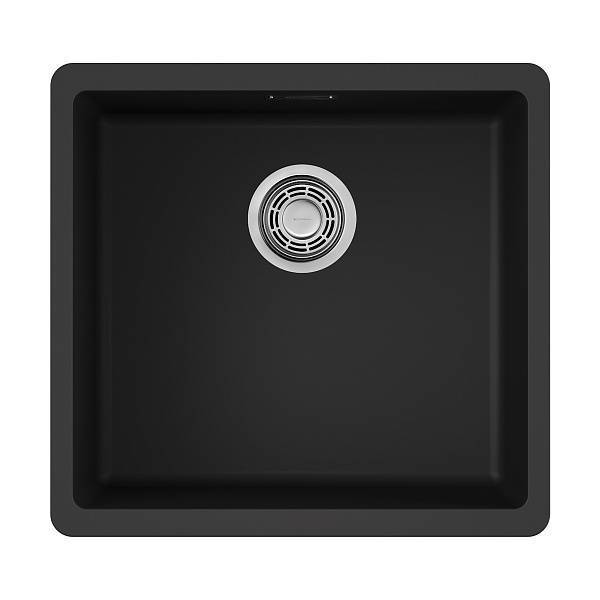 Кухонная мойка Omoikiri Kata 44-U-BL Artgranit 44x42 см черный 4993403