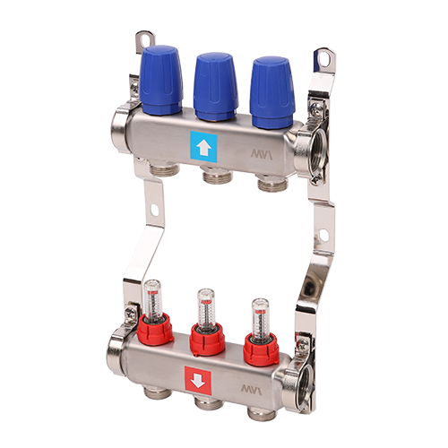 Коллектор с расходомерами Altstream 3 выхода AMS.503.06