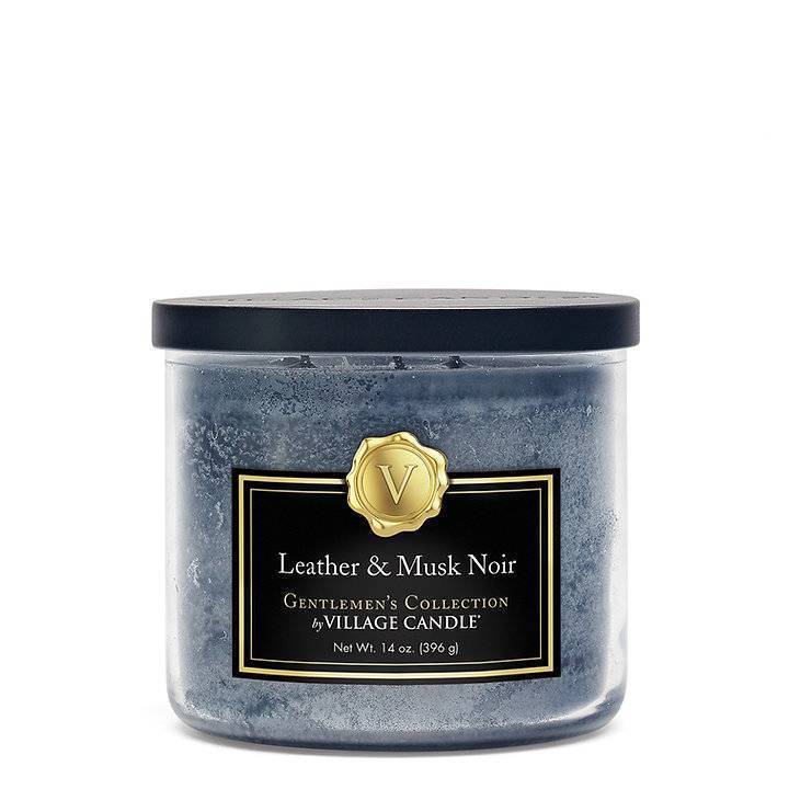Ароматическая свеча Village Candle Leather & Musk Noir чаша 396 г 10228