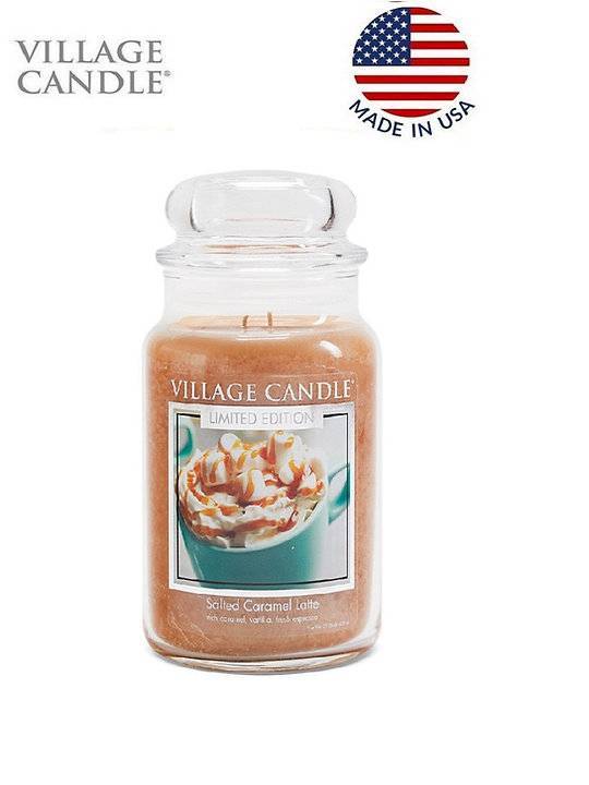 Ароматическая свеча Village Candle Salted Caramel Latte Карамельный латте 602 г 10130