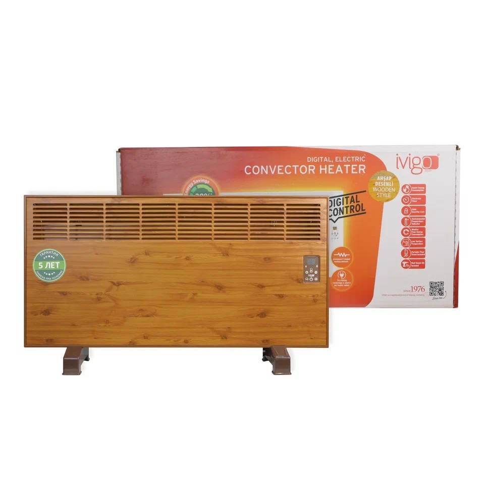 Конвектор электрический iVigo EPKE20 электронный термостат Вт Дерево EPKE20