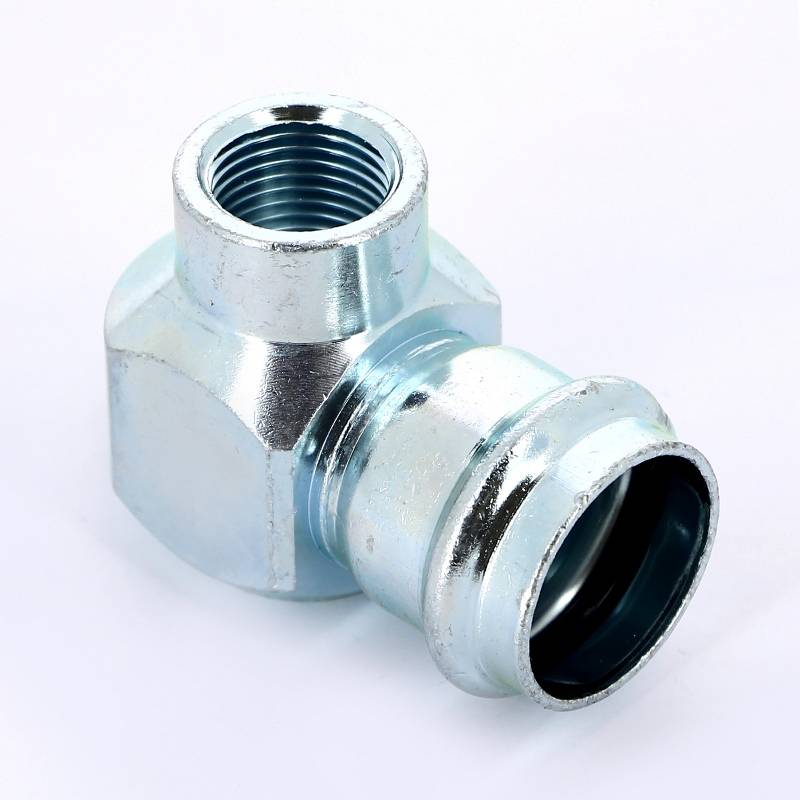 Угольник переходной Viega Prestabo 90° 28х1/2 пресс-В оцинкованная сталь 601287