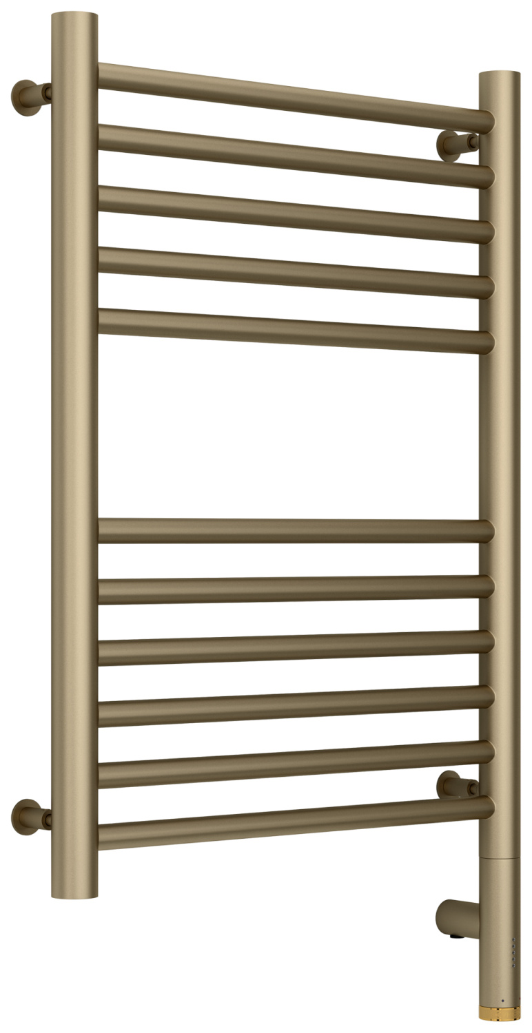 Полотенцесушитель электрический Сунержа Богема 3.0 прямая 432х724 мм правое золотой шёлк матовый 32-5805-6040