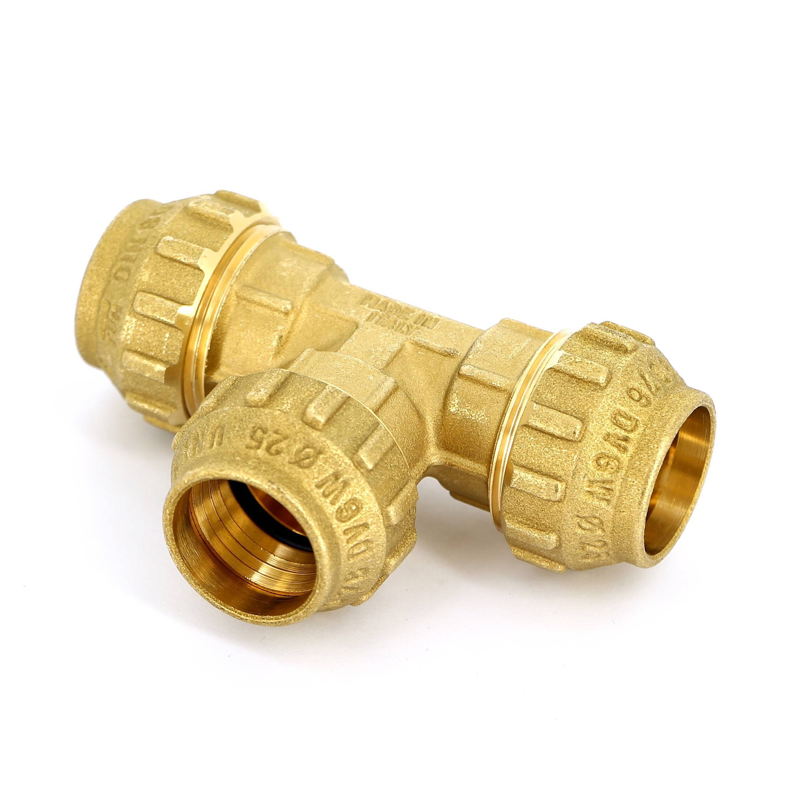 Тройник обжимной Tiemme 25х2.5 мм 3400021