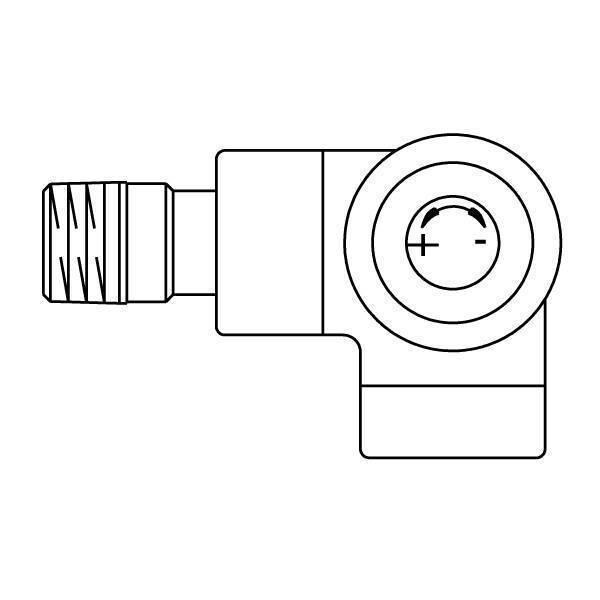 Вентиль термостатический Oventrop Series E DN 15 1/2 правый матовая сталь 1163483