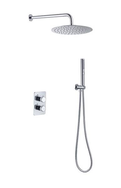 Душевой комплект Allen Brau Priority термостатический с верхним душем 30 см хром 5.31013-00