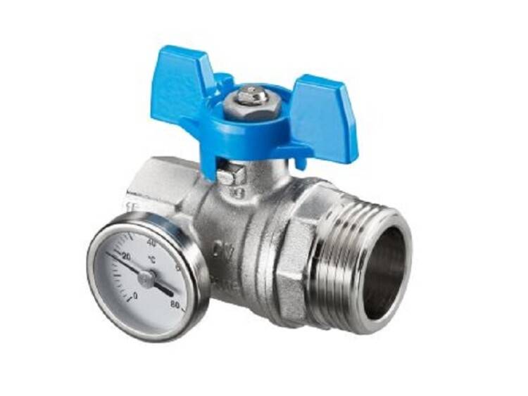 Шаровой кран Oventrop Optibal Ду25 с плоским уплотнением 1406584