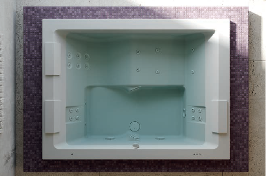 Гидромассажная ванна Jacuzzi Sharp Extra 2000x1500x650 мм Aquasystem SHA406F0400