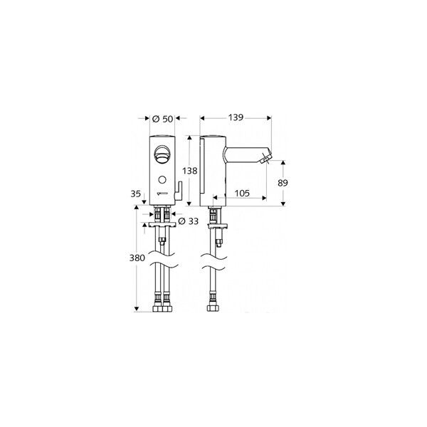Смеситель для раковины Schell Modus сенсорный цвет хром 012760699