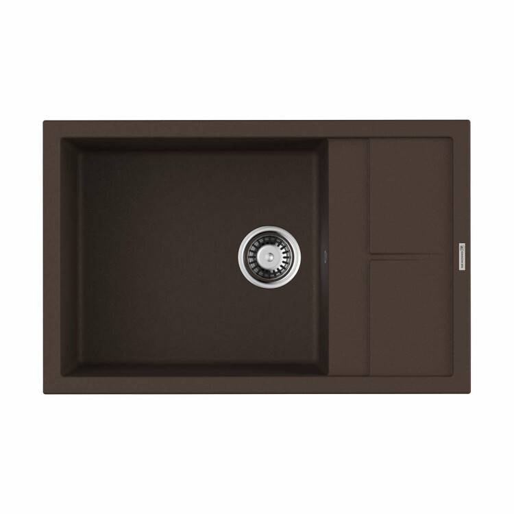 Мойка кухонная OMOIKIRI Sumi 78-U/IF 780x500 мм темный шоколад 4993723