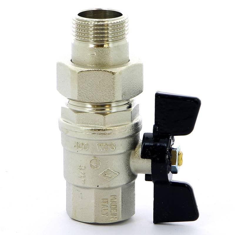 Кран шаровой Bugatti Oregon 3/4 НВ со сгоном бабочка 03220032