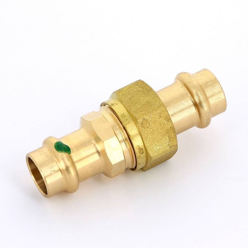 Муфта разъёмная пресс Viega Sanpress бронза 15 мм 126148