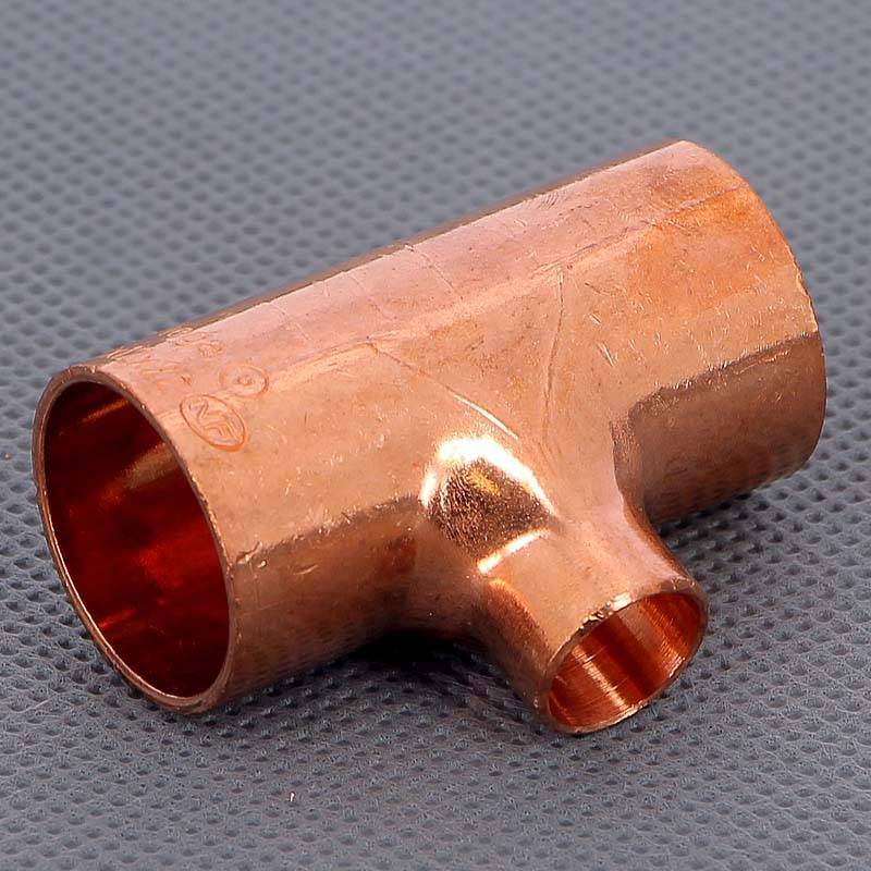 Тройник медный под пайку Viega 22х12х22 мм 104733