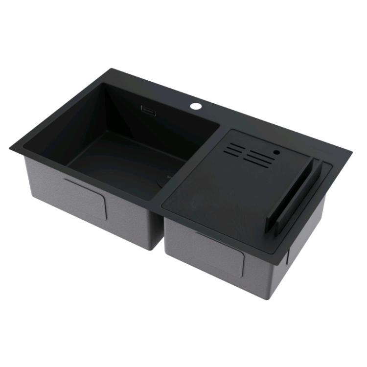 Мойка кухонная OMOIKIRI Akisame Side 860х510 мм графит 4997047