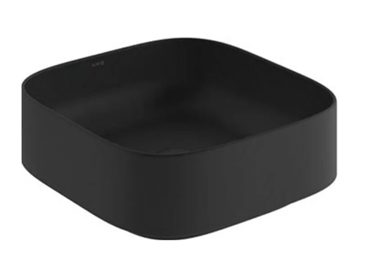 Раковина накладная Kludi RESA C 400x400 мм soft-edge черный матовый 58CW3039