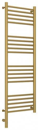 Полотенцесушитель электрический Сунержа Богема 3.0 прямая 1200x400 мм МЭМ нижнее слева золото матовое 032-5804-1240